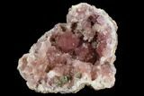 Pink Amethyst Geode Section - Argentina #124182-1